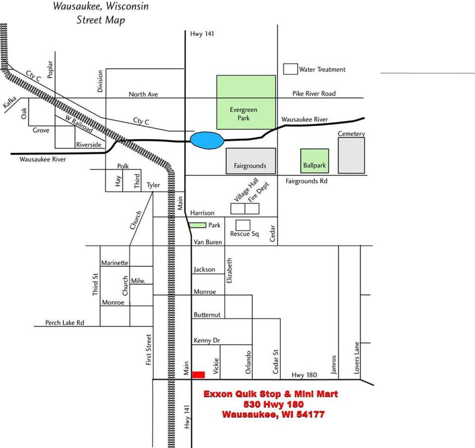 Exxon Quik Stop & Motel Wausaukee Zewnętrze zdjęcie